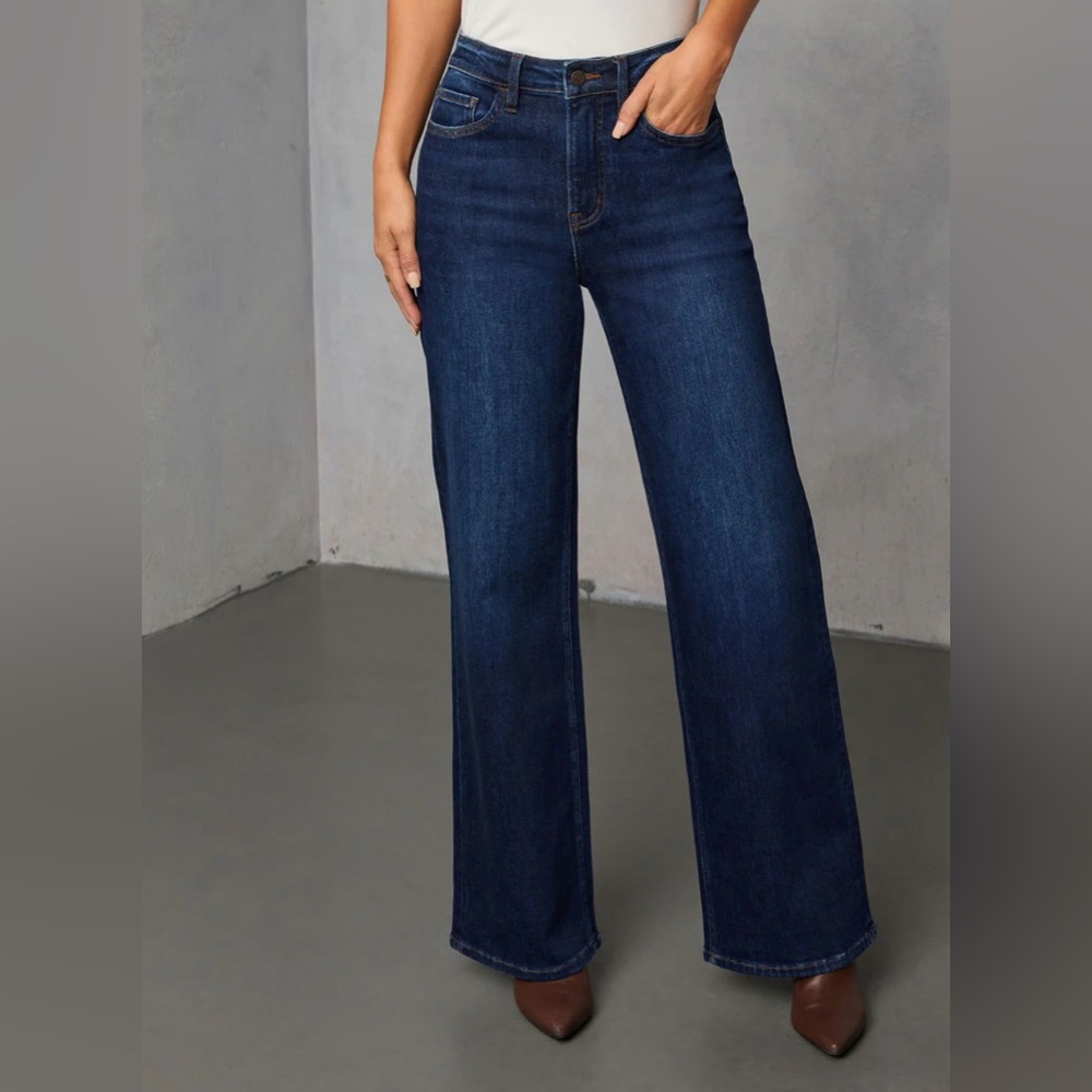VICI Collection Vervet Lowland Stretch High Rise Relaxed Wide Leg Jeans size 28
